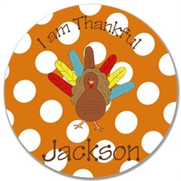 Personalized Melamine Plate-Thanksgiving
