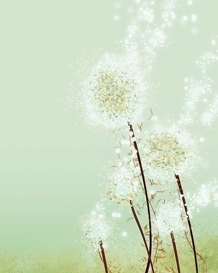 Perennial Moment (tea green) - 8x10 Print