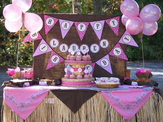 Custom Happy Birthday Banner Design - Coordinate Colors, Fonts and Design with Your Party