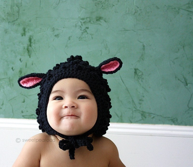 Little Lamb Hat (Organic Cotton) - size from 3mos to 5T (Featured in Real Simple Mag)