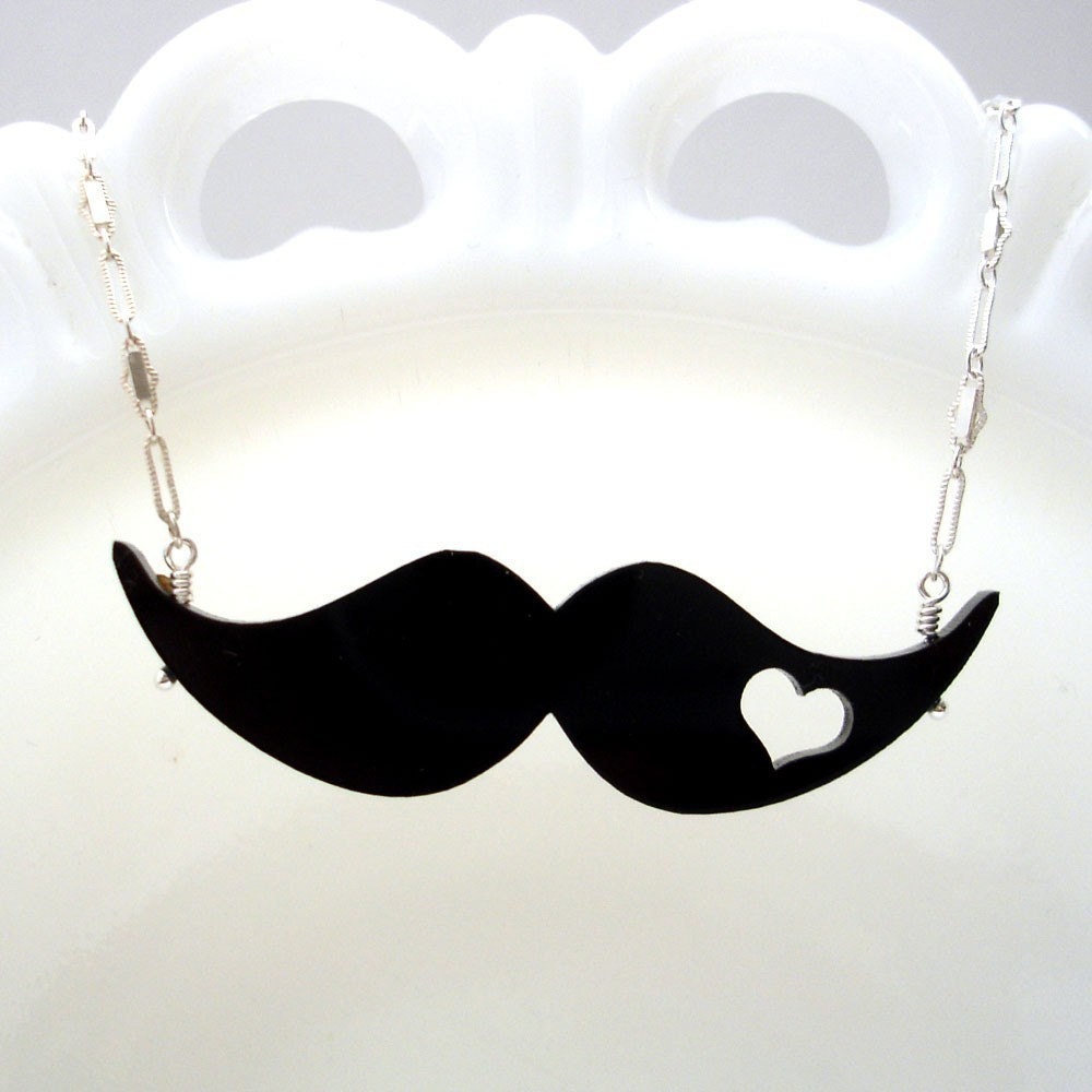 Mustache Love Necklace