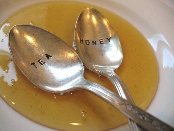 Vintage Silverware Silver Plate Tea Honey Spoon Set