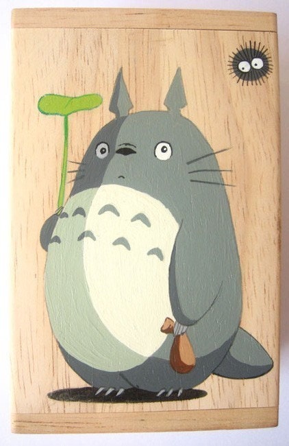 My Neighbor Totoro Hand Paint wood Box Studio Ghibli 5