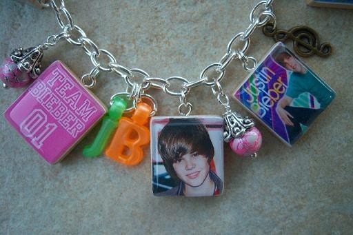bieber fever bracelets. Justin Bieber Charm Bracelet