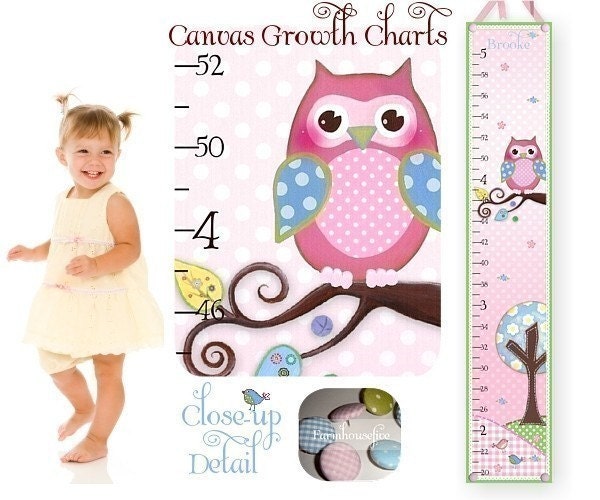 Brooke Owl Canvas GROWTH CHART