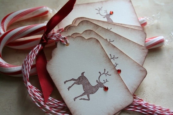 Christmas Gift Tags- Rudolph the Red Nose Reindeer