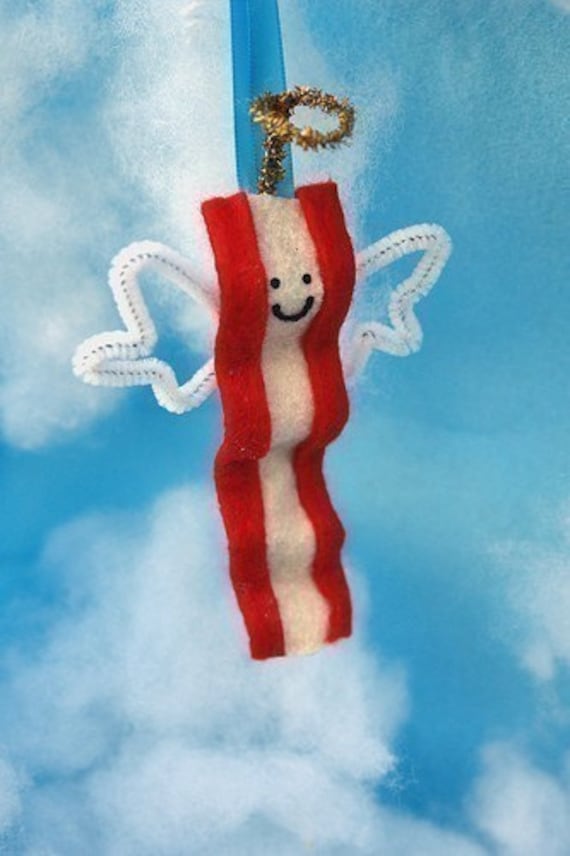 One Bacon Angel Ornament