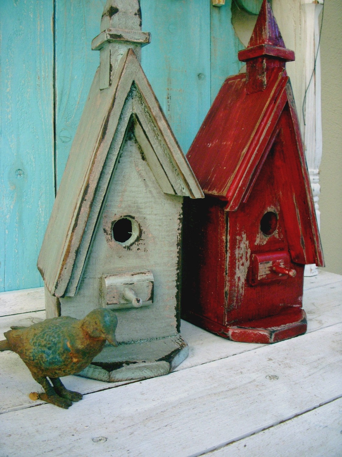 Shabby A Frame Birdhouse