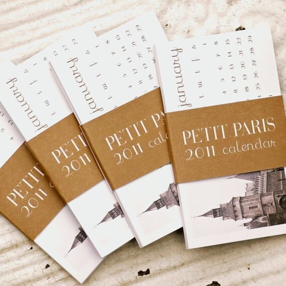 Mini 2011 Calendar Set - Petit Paris