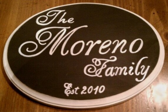 Family Name Sign CUSTOM MADE Personalized Wedding Gift