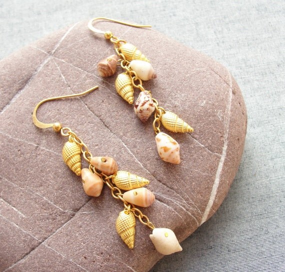 Sea Treasure Collection- Golden Beach Earrings