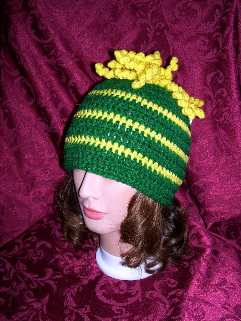 35% OFF with code FEATURED..... Green Bay Packers/ John Deer/Oregon Colors Crochet Hat