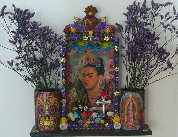 Frida Kahlo Large Shrine Altar piece
