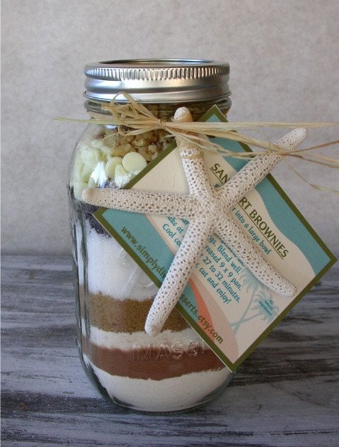Sand Art Brownies gourmet mix in a jar