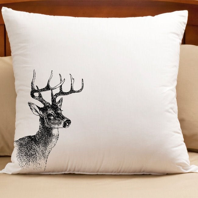 Do It Yourself Iron On Transfers - Pillow - Home Decor - Actual Transfer Sent To You - Deer Head -
