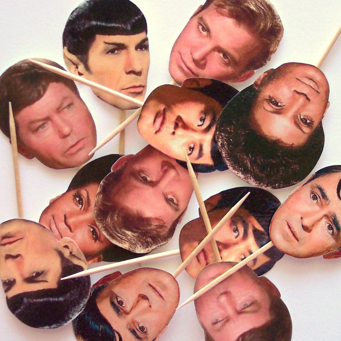 Star Trek Cupcake Toppers - Set of 12 Picks