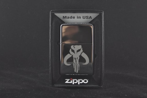 Etched Star Wars Mando Zippo Lighter by Jackglass on Etsy. From Jackglass