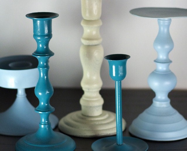 Seaside Blue Candle Holder Collection