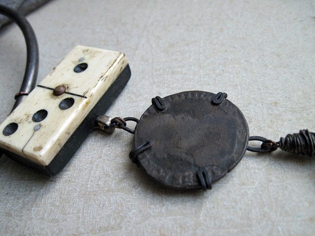 Days of Ill Omen. Antique Assemblage Choker.