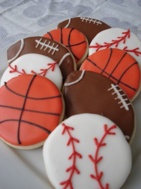 Sport's Fan Sugar Cookies