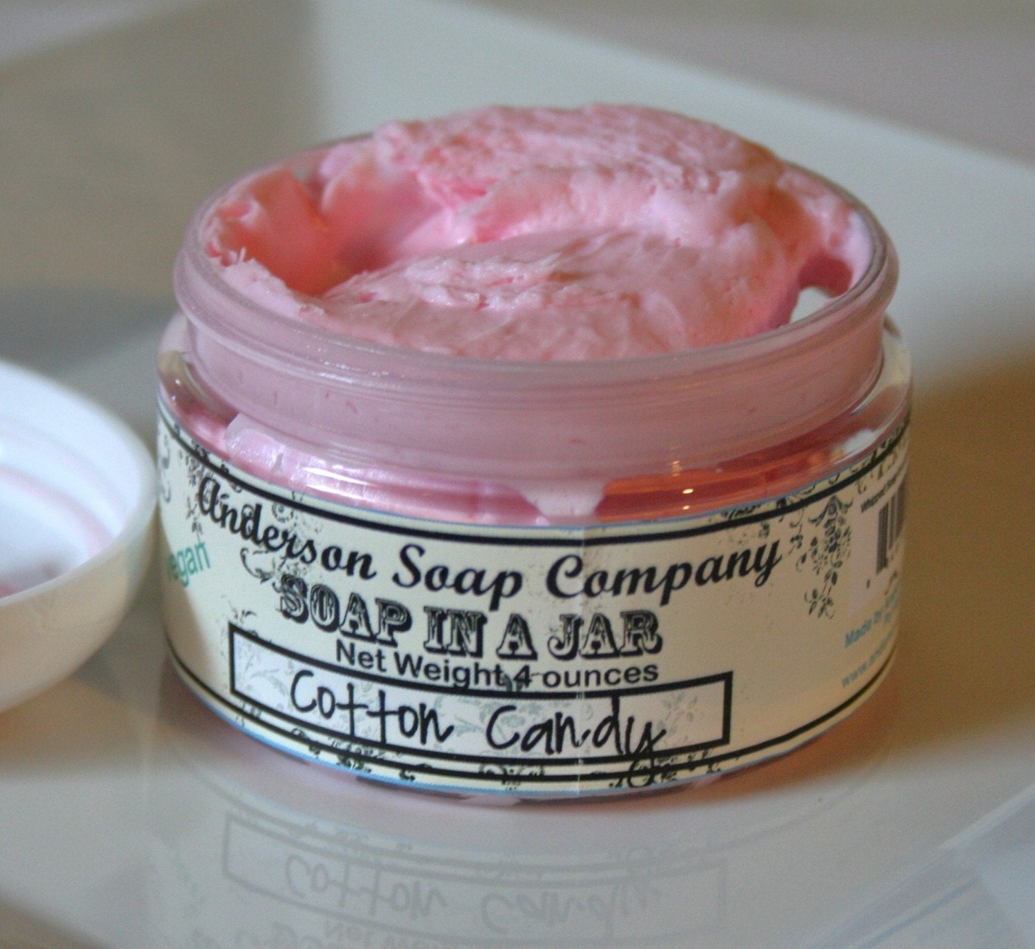 Cotton Candy (4 oz. jar) Soap In A Jar (Fluffy Whipp)