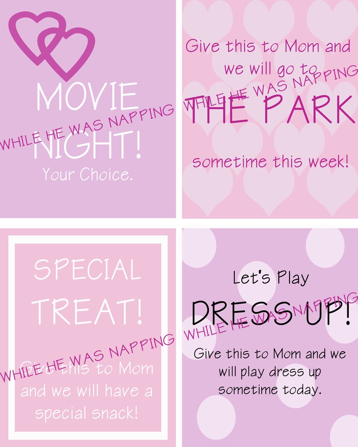 Girl Themed Activity Coupons