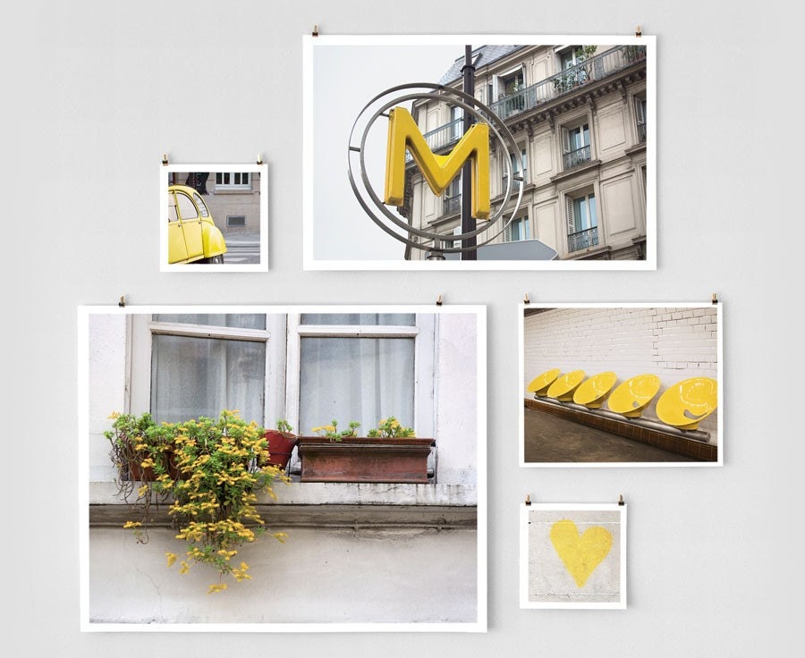 Paris Photo Collection - Mixed Sizes Yellow
