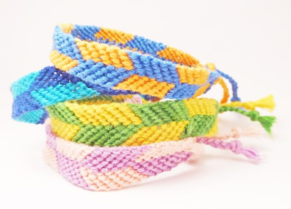 CUSTOM Macrame Friendship Bracelet- Dual Color Arrows