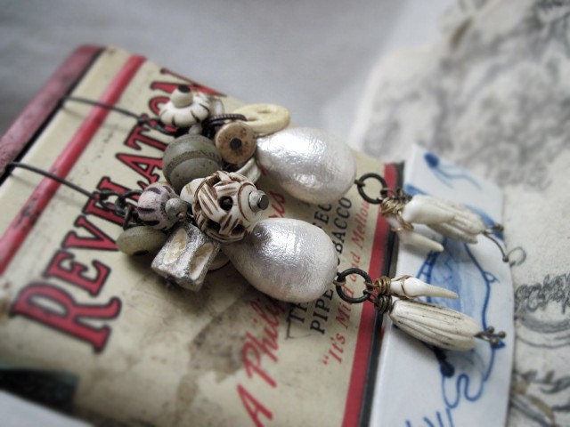 Qutn. Cotton Pearls and Bone Bits.
