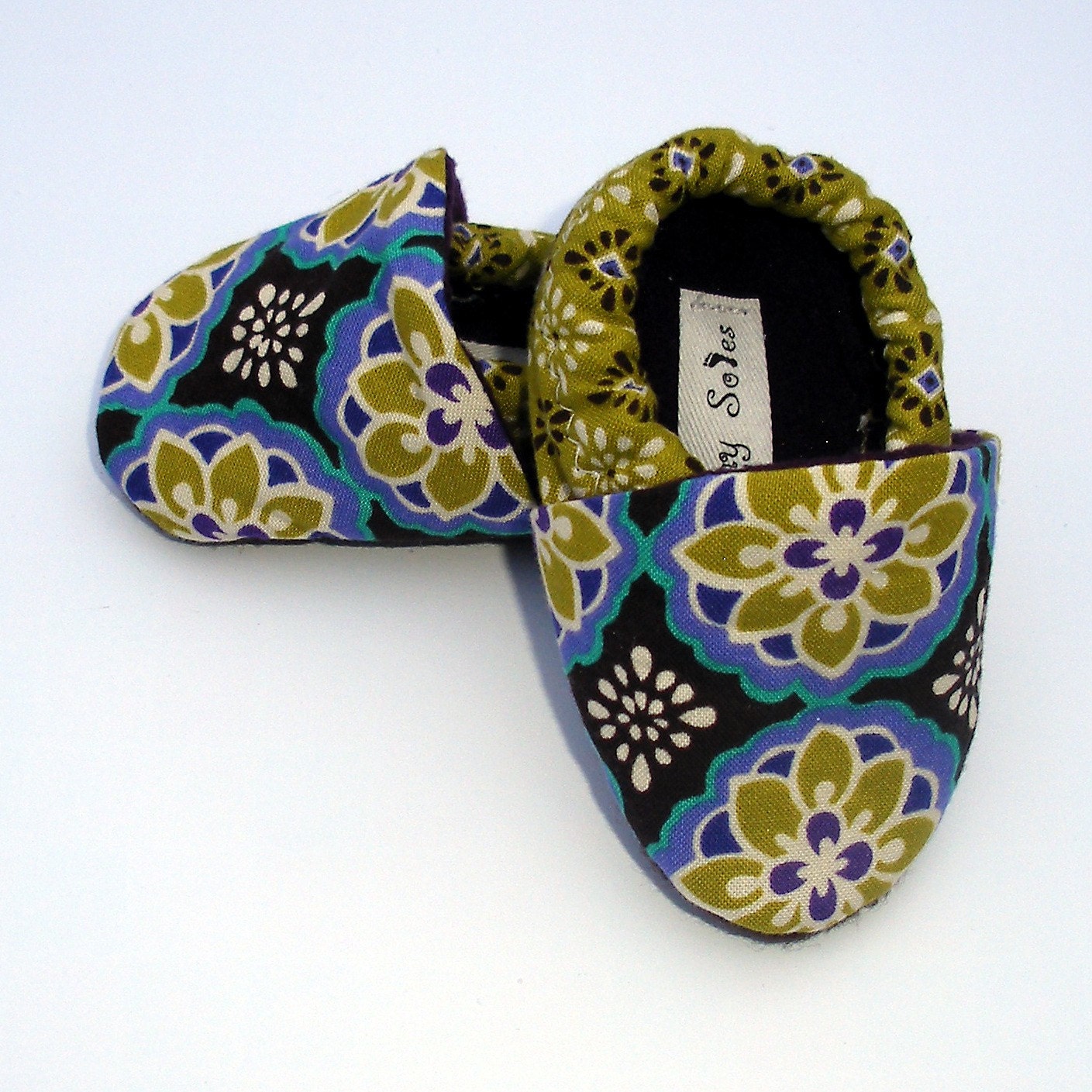 Little Bohemian Crib Shoes or Toddler Slippers