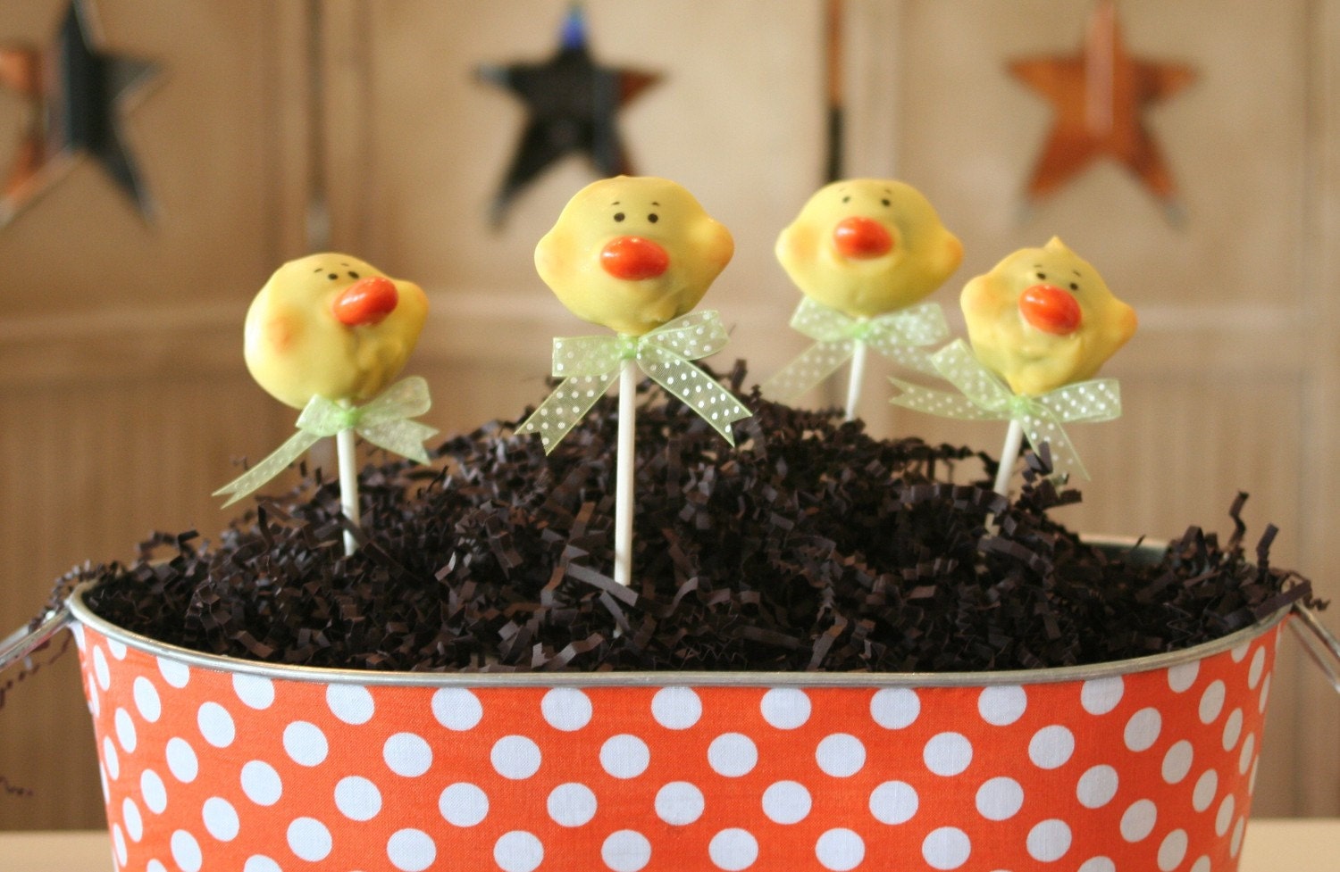 Mom's Killer Cakes & Cookies Original Design Yellow Duckie Duck Cake Pops Perfect For Easter