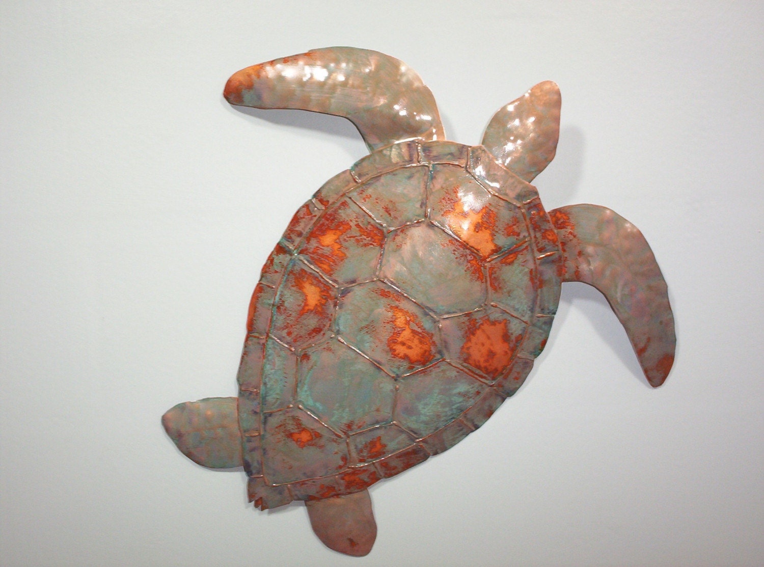 Sea Turtle Metal wall sculpture Tropical Beach Coastal