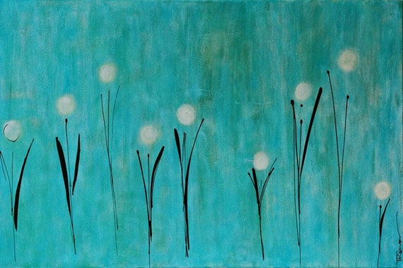 Wildflowers - An original acrylic painting on canvas