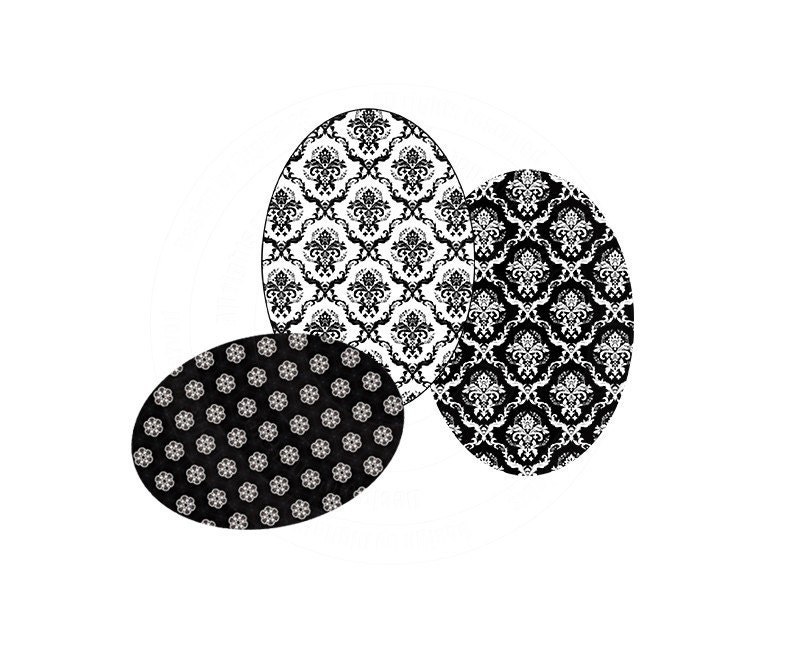 easter eggs pictures black and white. A set of 6 damask Easter eggs.