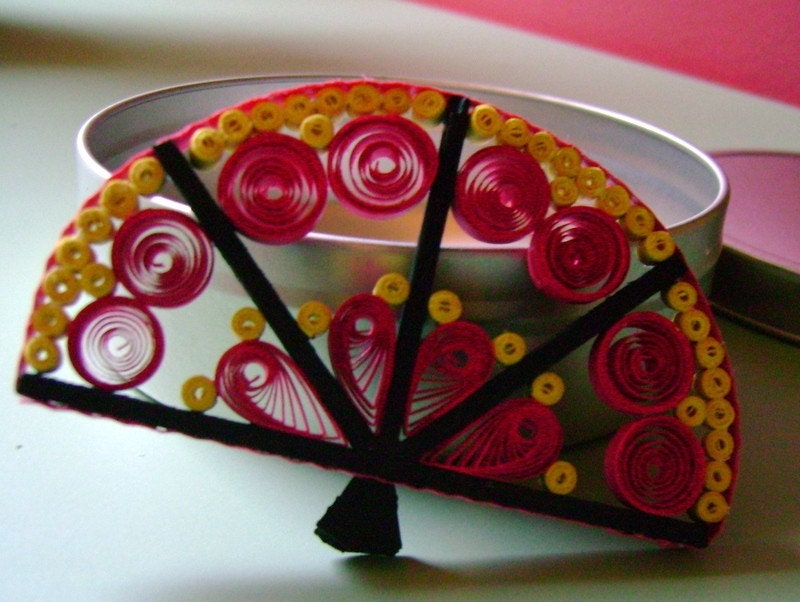 Quilled Japanese Fan