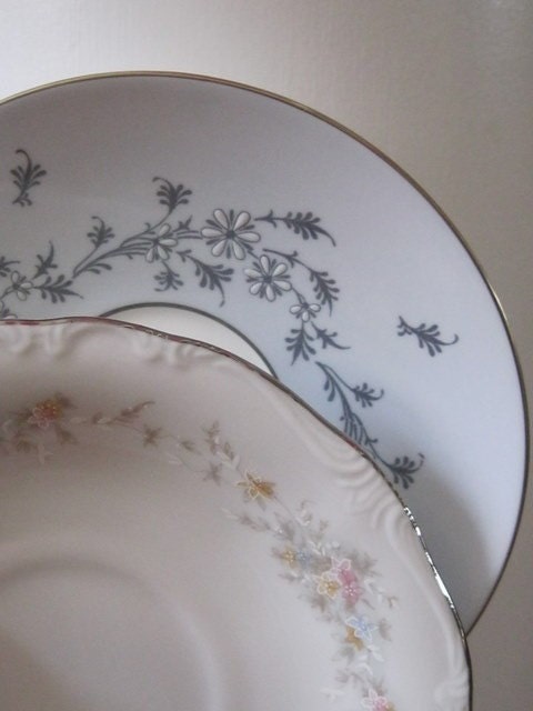 Two Vintage Bone China Saucers - Minton Made in England & Johann Haviland from Germany