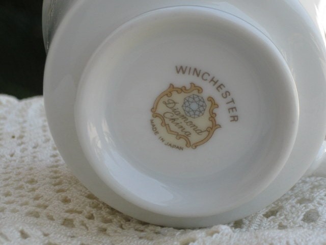 Vintage Diamond China Tea Cup - Winchester Pattern - Made in Japan