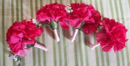 9 Pc. Fuchsia, Pink, and Light Pink Bouquet Set