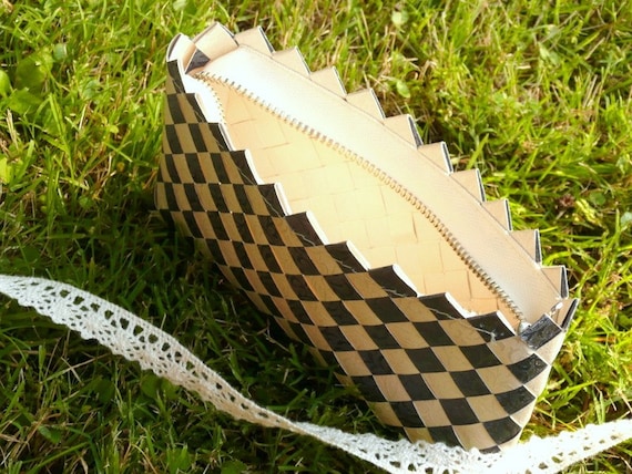 Checkerboard Weave Clutch