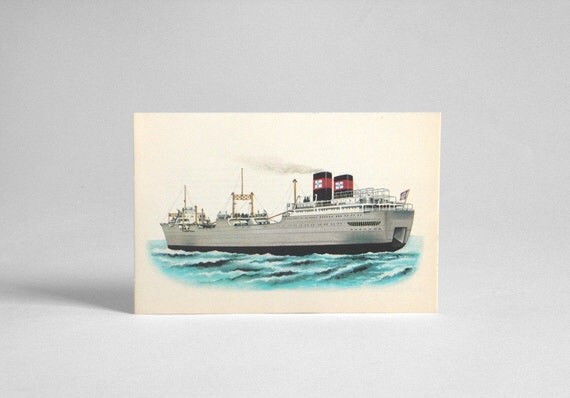 Vintage Ship Vessel Print 36