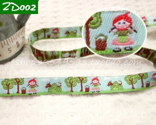 ZD002 - 3 Meters Little Red Riding Hood Ribbon ( Sky blue )