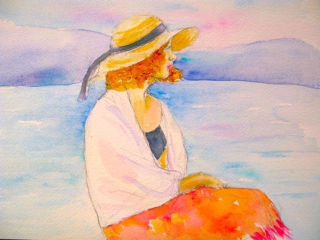 Summer Dreaming  Original Watercolor Painitng