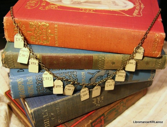 Page Number Necklace - An Indian Journey - 1928