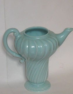 Vintage California Pottery - Franciscan Ware Coronado Aqua Teapot