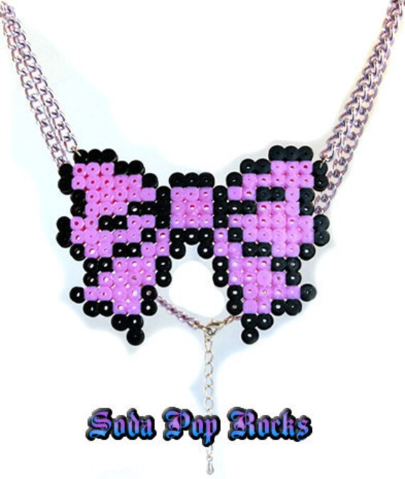 Pretty in Pink Girly Bow Necklace