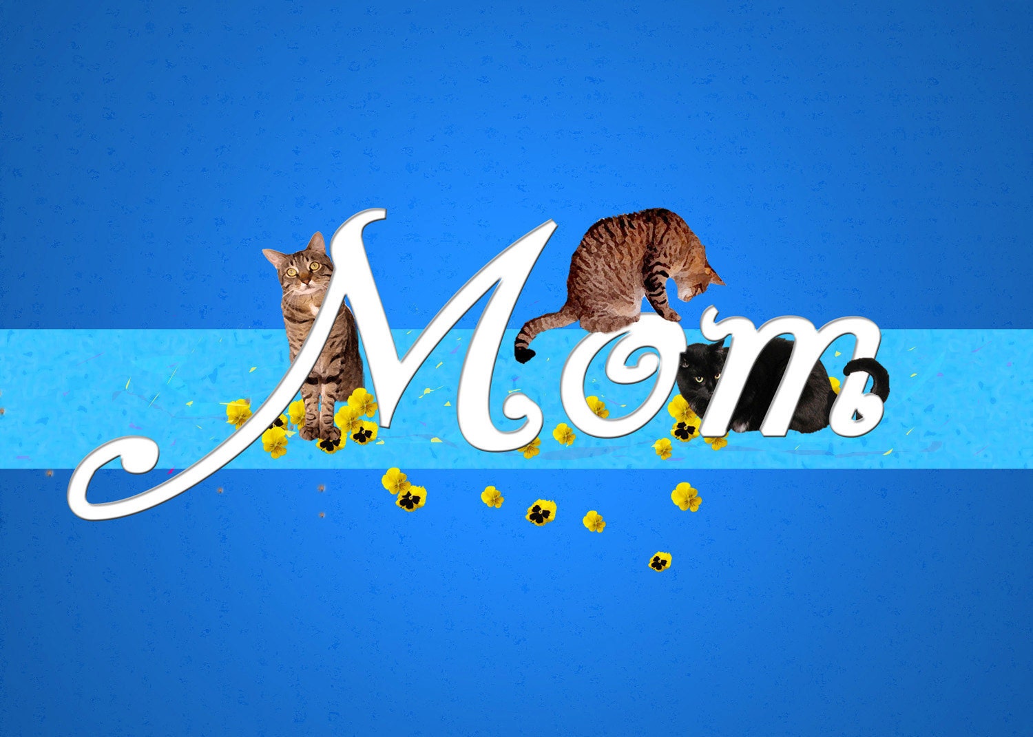 birthday cards for mommy. Cat Birthday Card- Mom