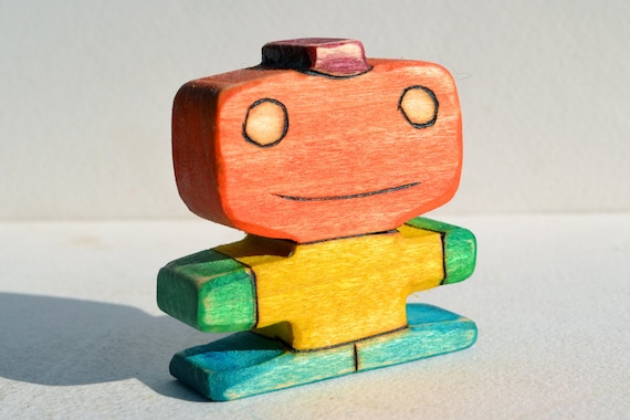 Adopt a Robot One of a Kind Wooden Robot Toy Series