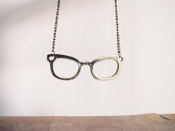 Brass Reading glasses Necklace