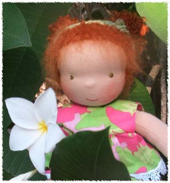 Tinke  Waldorf inspired Fairywooldolls cloth doll