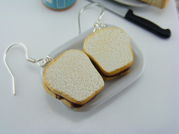 Nutella Sandwich Earrings